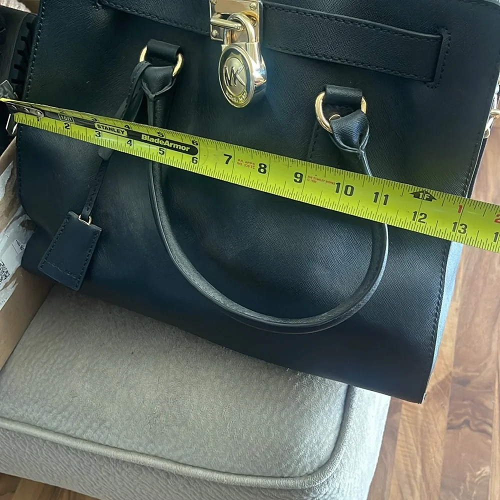 Michael Kors Black Leather Tote Bag - Picture 7 of 7